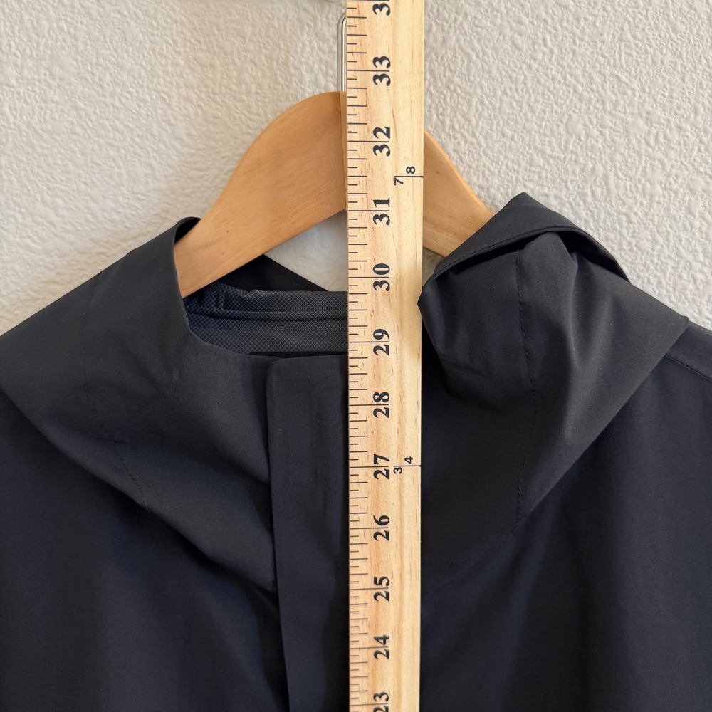 32 Degrees Cool Jacket Mens Black Hooded Full Zip Lightweight Windbreaker Size L - Picture 3 of 4